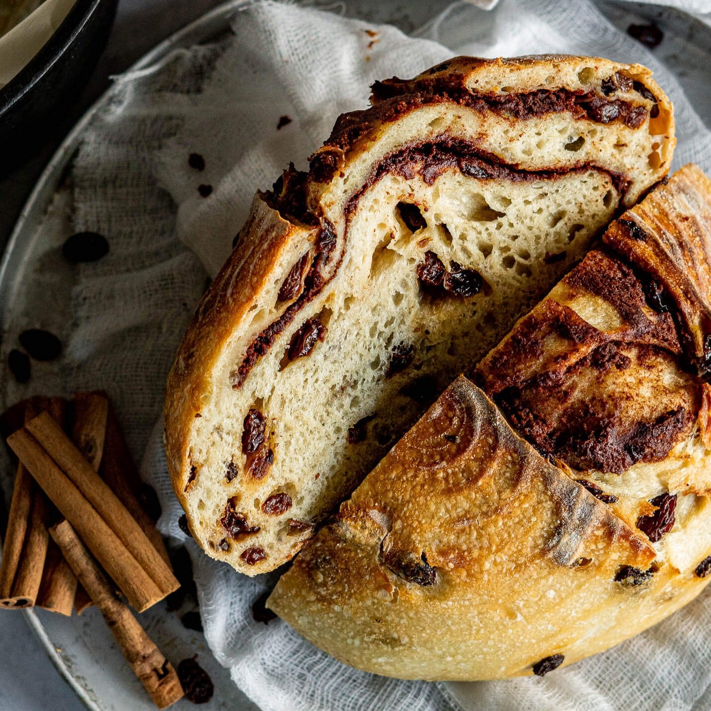 Brown Sugar Cinnamon Raisin Sourdough Loaf